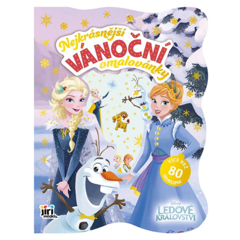 Nejkrásnější vánoční omalovánky se samolepkami Ledové království JM - Jiří Models