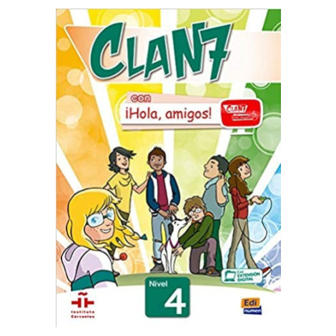Clan 7 con a#161;Hola, amigos! Nivel 4 Libro del alumno + CD-ROM Edinumen