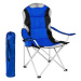 Kempingová židle polstrovaná modrá
