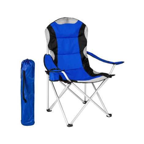 Kempingová židle polstrovaná modrá tectake