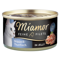Miamor Feine Filets Skipjack tuňák v želé 48× 100 g