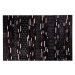Kožený patchworkový koberec 140 x 200 cm hnědý AKSEKI, 200964