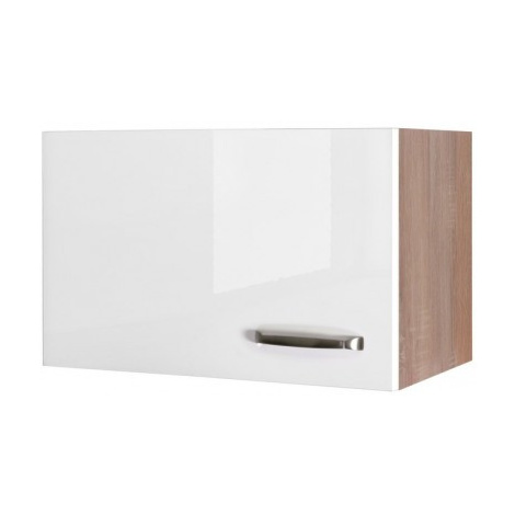 Horní kuchyňská skříňka Valero KH60, dub sonoma/bílý lesk, šířka 60 cm Asko