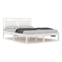 Rám postele bílý masivní dřevo 180 × 200 cm Super King, 3105551