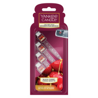 YANKEE CANDLE Luxusní visačka do auta Black Cherry 4 kusy