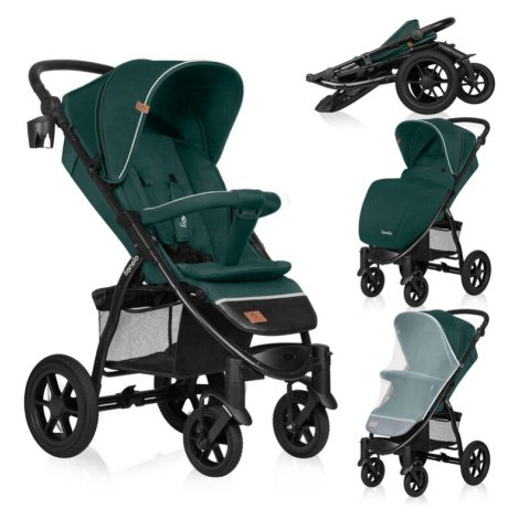 LIONELO Kočárek sportovní Annet Tour Green Turquoise