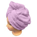 Chanar s.r.o Rychleschnoucí froté turban na vlasy, fialový lila