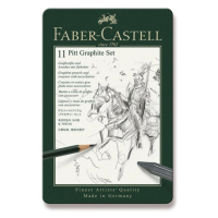 Graf. tužky Faber Castell Pitt Monochrome sada plech. 11ks Faber-Castell