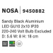 Nova Luce Interiérové nástěnné světlo Nosa - 2 x 10 W, GU10, 56 x 180 mm, černá NV 9450882