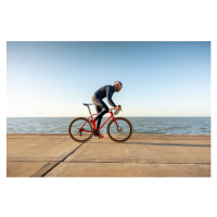 Fotografie Cyclist on path by sea, Compassionate Eye Foundation/David Oxberry, 40 × 26.7 cm