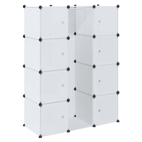 vidaXL Modulární skříň s 9 přihrádkami 109x36,5x143 cm bílá