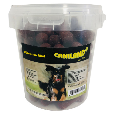 Caniland hovězí klobásky s kouřovým aroma - 6 x 500 g