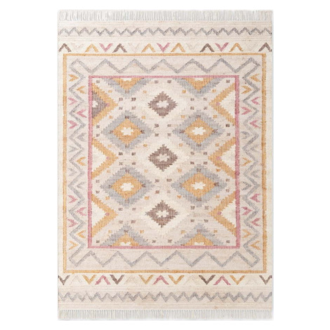 Krémový ručně tkaný jutový koberec 160x230 cm Roya Imani – Elle Decoration