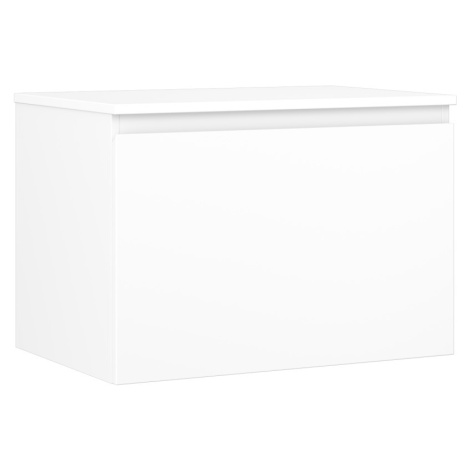 MEXEN/S Orio koupelnová skříňka pod umyvadlo 70 cm s deskou, 1 šuplík, bílá mat 91A10-07047-1-BF