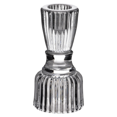 Mondex Skleněný svícen PATRICIA 5,1x10,2 cm čirý