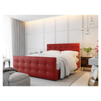 Čalouněná postel HOBIT MAD 160x200 cm, červená