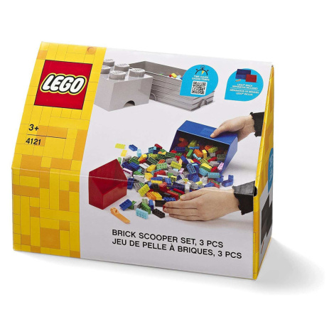 Lego® naběrač na kostičky - červená/modrá, set 2 ks