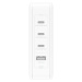 Belkin 140W 4-portová USB-C Power Delivery GaN PPS nabíječka s UK, EU, US) adaptéry, bílá