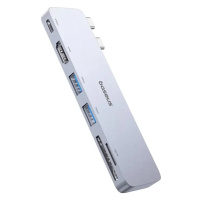 Baseus Dokovací stanice Ultra Joy 6v1 (USB-C PD, 2xUSB 3.0, HDMI, SD/TF) šedá