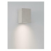 NOVA LUCE venkovní nástěnné svítidlo FUENTO bílý pískovec skleněný difuzor GU10 1x7W IP65 100-24