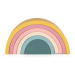 PETITE&MARS - Hračka silikonová skládací Rainbow Intense Ochre 12m+