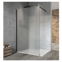Gelco VARIO BLACK jednodílná sprchová zástěna k instalaci ke stěně, matné sklo, 1400 mm