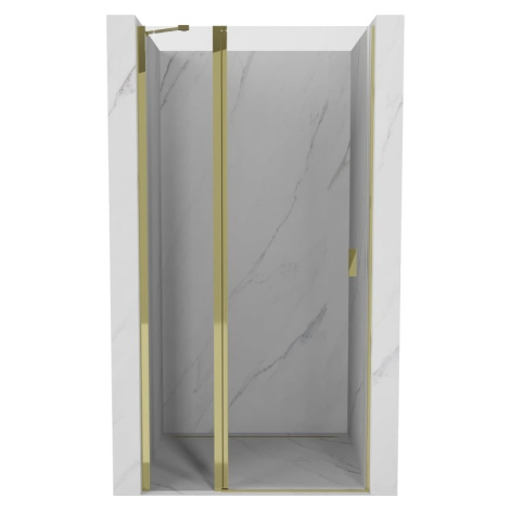 MEXEN Mist sprchové dveře křídlové 85, transparent, zlatá 8A4-085-000-50-00