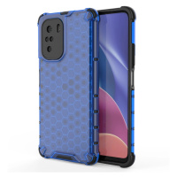 Pancéřové pouzdro Honeycomb s gelovým rámem Xiaomi Redmi K40 Pro+ / K40 Pro / K40 / Poco F3 modr