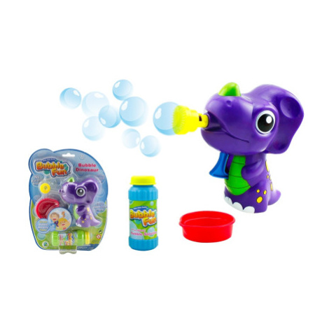 Bubble Fun Bublifuk Dinosaurus s náplní 60 ml - fialový