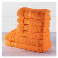 Sada froté ručníků a osušek MEXICO oranžová 6 ks