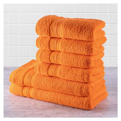 Sada froté ručníků a osušek MEXICO oranžová 6 ks