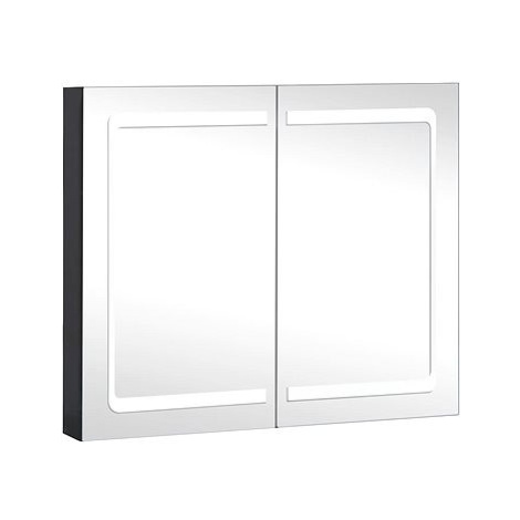 Shumee LED Koupelnová zrcadlová skříňka 80 × 12,2 × 68 cm
