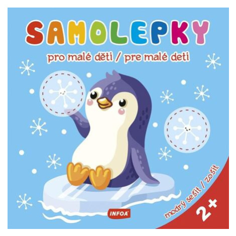 Samolepky pro malé děti / Samolepky pre malé deti - modrý sešit / modrý zošit Infoa