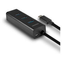 AXAGON HUES2C TypeC 4x USB3.0 CHARGING hub microUSB nap. konektor