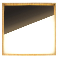 Eco-Light Nástěnné svítidlo LED Vista, černá barva/světlé dřevo, 40 x 40 cm