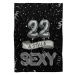 IMPAR Fleecová deka Stále sexy – Černá - 22 let