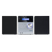Auna MC-20 DAB micro stereo zařízení, DAB +, bluetooth, dálkové ovládání, stříbrná barva