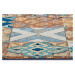 Běhoun Cappuccino 105880 Mosaik Blue Multicolored 75x150 cm