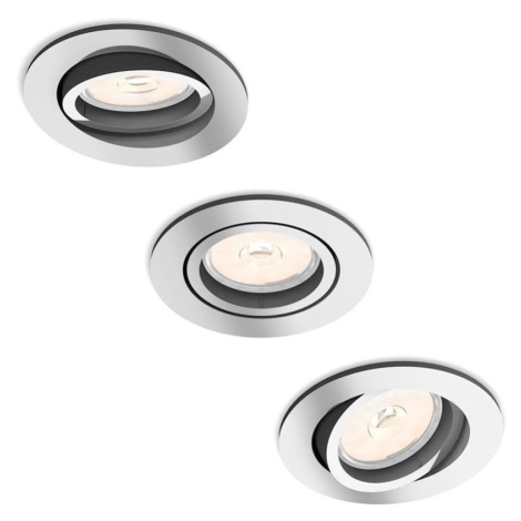 Philips 50393/11/PN - SADA 3x Podhledové svítidlo DONEGAL 1xGU10/5,5W/230V 50393/11/PN
