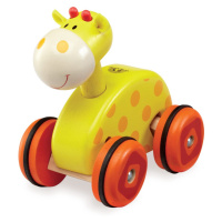 Wonderworld Dřevěné hračky - Tahací žirafa na kolečkách