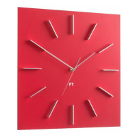 Designové nástěnné hodiny Future Time FT1010RD Square red 40cm