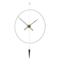 Designové nástěnné hodiny PP801 Pendulum Plus antique gold-black 80cm