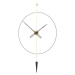 Designové nástěnné hodiny PP801 Pendulum Plus antique gold-black 80cm