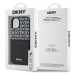 Zadní kryt DKNY PU Leather Repeat Pattern Card Pocket pro Apple iPhone 15, černá