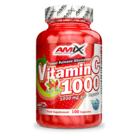 AMIX Vitamin C 1000 mg s extraktem z šípků 100 kapslí