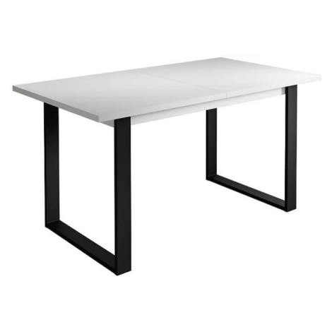 Stůl ST42 150x85+48 bílá nohy černé BAUMAX