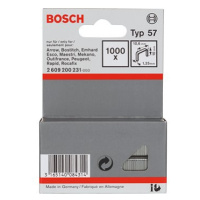 BOSCH Sponky do sponkovačky z plochého drátu, typ 57 10,6 × 1,25 × 10 mm 2.609.200.231