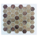 Skleněná mozaika Premium Mosaic brown 28x33 cm mat MOSV45WBR