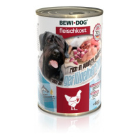 Bewi-Dog konzerva čisté maso bohaté na drůbeží srdce 400 g