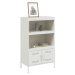 vidaXL Skříň highboard bílá 68 x 39 x 113 cm ocel